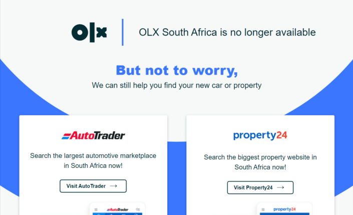 Olx South Africa Is No Longer Available Editado
