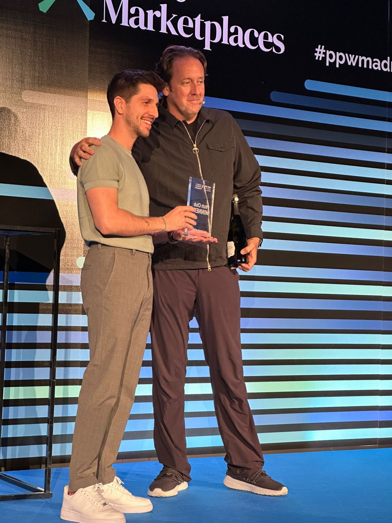 Daniel Kovari With Ryan Gallagher At Ppw Pitch Club Madrid 2023