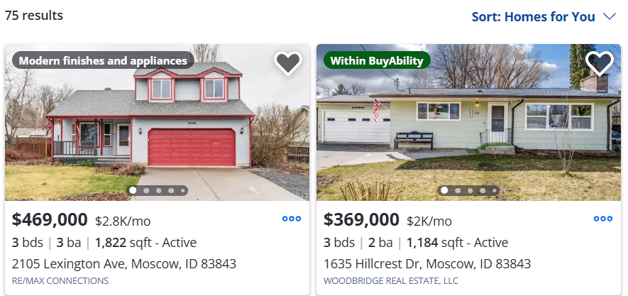 Zillow Buyability Listing